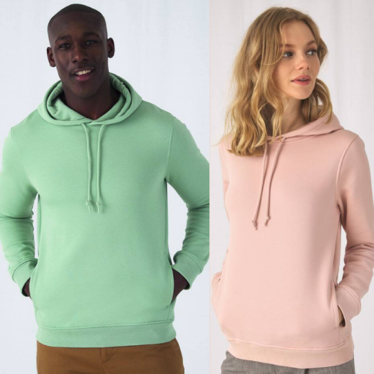 Sweat-shirt à capuche bio homme et femme